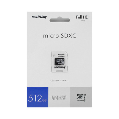 512 GB Micro SD Smartbuy UHS-1 оптом по низким ценам!