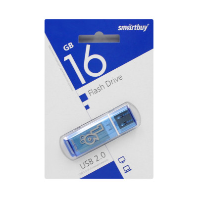 USB 16GB Smartbuy Glossy синий оптом по низким ценам!