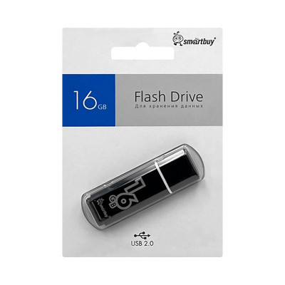 USB 16GB Smartbuy Glossy черный оптом по низким ценам!
