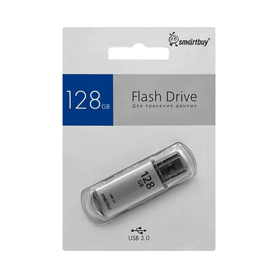 USB 3.0 128GB Smartbuy V-Cut серебро оптом по низким ценам!