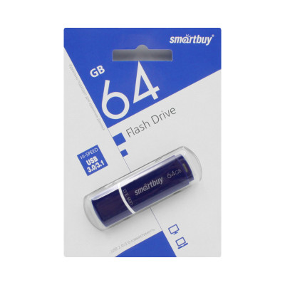 USB 3.0 64GB Smartbuy Crown синий оптом по низким ценам!