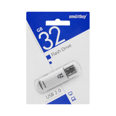 USB 32GB Smartbuy V-Cut серебро оптом по низким ценам!