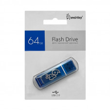 USB 64GB Smartbuy Glossy синий