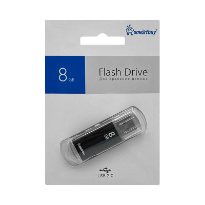 USB 8GB Smartbuy V-Cut черный оптом по низким ценам!