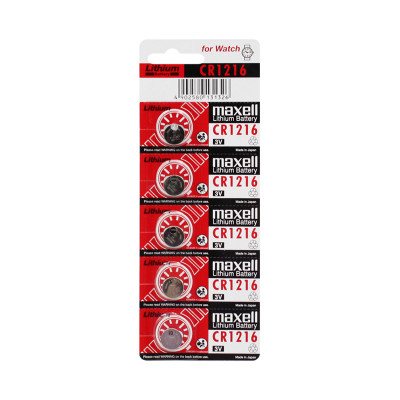 Батарейки Maxell CR 1216 5BL (цена за 5 шт) оптом по низким ценам!