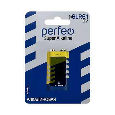 Батарейки Perfeo CR 6LR61 1BL (цена за 1 шт) оптом по низким ценам!