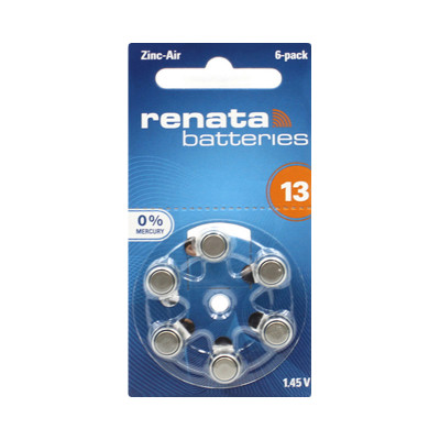 Батарейки Renata ZA13 6BL (цена за 6шт) оптом по низким ценам!