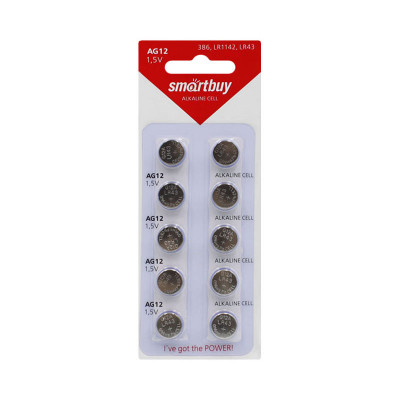 Батарейки Smartbuy AG12 10BL (цена за 10 шт) оптом по низким ценам!