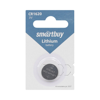 Батарейки Smartbuy CR 1620 1BL (цена за 1 шт) оптом по низким ценам!