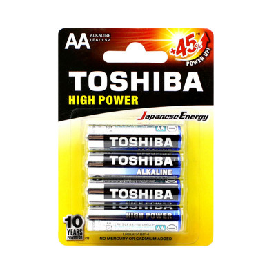Батарейки Toshiba LR6 4BL (цена за 4 шт) оптом по низким ценам!