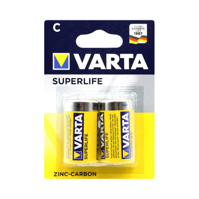Батарейки Varta солевые R14 2BL (цена за 2 шт) оптом по низким ценам!