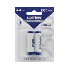 Батарейки аккумуляторные Smartbuy 2500 AA 2BL (цена за 2 шт)