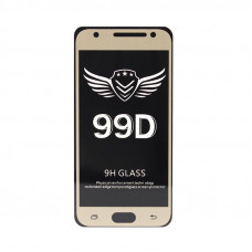 Защитное стекло 99D Samsung J3 2017 золото техпак