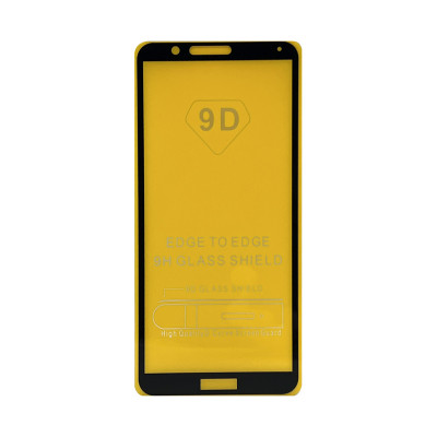 Защитное стекло 9D Huawei Honor 7X черный техпак оптом по низким ценам!