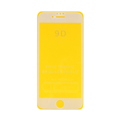 Защитное стекло 9D iPhone 6 белый техпак оптом по низким ценам!