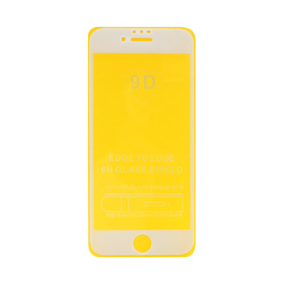 Защитное стекло 9D iPhone 6/7/8 белый техпак оптом по низким ценам!