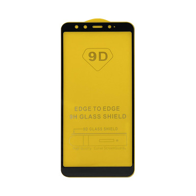 Защитное стекло 9D Xiaomi Redmi 6X черный техпак оптом по низким ценам!