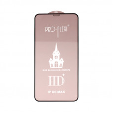 Защитное стекло iPhone XS Max Pro-Flexy черный техпак