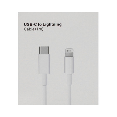 Кабель Type-C на Lightning белая коробка оптом по низким ценам!
