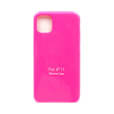 Чехол накладка Silicone Case (без лого) iPhone 11 фуксия оптом по низким ценам!