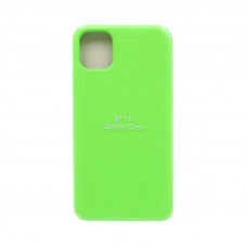 Чехол накладка Silicone Case (без лого) iPhone 11 ярко-зеленый
