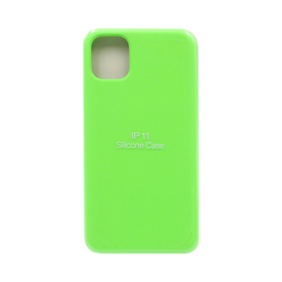 Чехол накладка Silicone Case (без лого) iPhone 11 ярко-зеленый оптом по низким ценам!