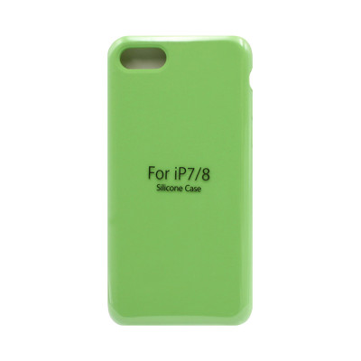Чехол накладка Silicone Case (без лого) iPhone 7/8 мятно-зеленый оптом по низким ценам!