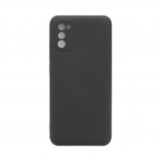Чехол накладка Silicone Case Samsung A02S черный