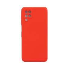 Чехол накладка Silicone Case Samsung A12 красный