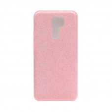 Чехол накладка Блеск Xiaomi Redmi 9 розовый
