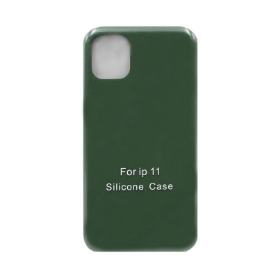 Чехол накладка Silicone Case (без лого) iPhone 11 изумрудный оптом по низким ценам!