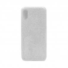 Чехол накладка Блеск Xiaomi Redmi 9A серебро