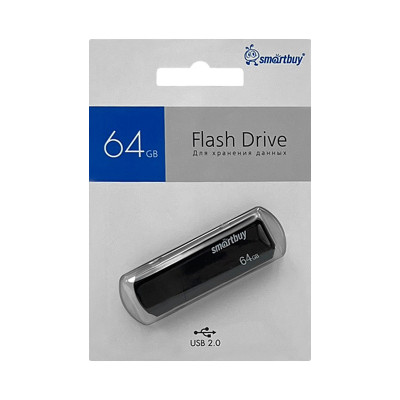 USB 64GB Smartbuy Clue черный оптом по низким ценам!