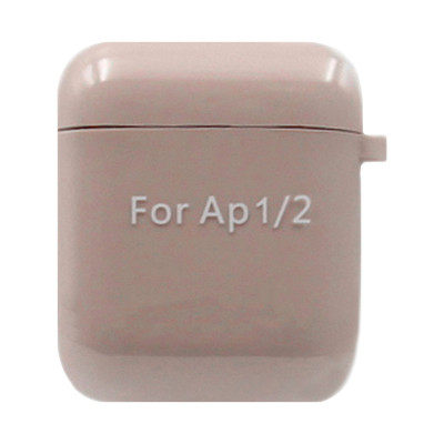 Чехол Silicone Case AirPods 1/2 с карабином пудра оптом по низким ценам!