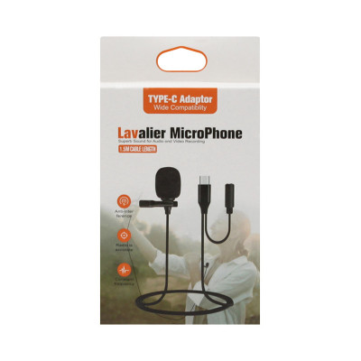 Микрофон петличный Type-C Lavalier 2в1 оптом по низким ценам!