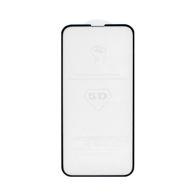 Защитное стекло 5D iPhone 13 Pro Max 6.7" плотное черный техпак оптом по низким ценам!