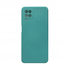 Чехол накладка Silicone Case Samsung A12 бирюзовый