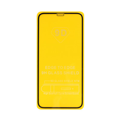 Защитное стекло 9D iPhone X/XS/11Pro черный техпак оптом по низким ценам!