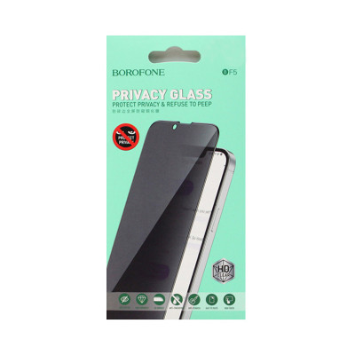 Защитное стекло антишпион Borofone BF5 3D iPhone 11 Pro Max/Xs Max черный оптом по низким ценам!