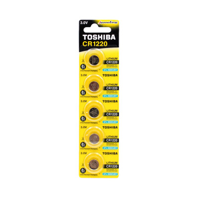 Батарейки Toshiba CR 1220 5BL (цена за 5 шт) оптом по низким ценам!
