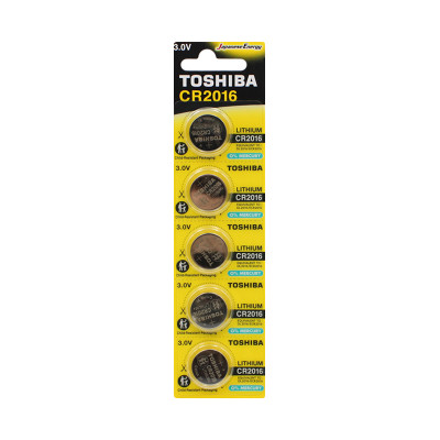 Батарейки Toshiba CR 2016 5BL (цена за 5шт) оптом по низким ценам!