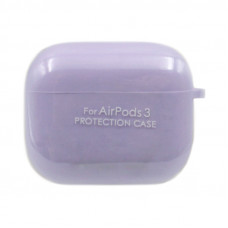 Чехол Silicone Case AirPods 3 с карабином лаванда