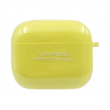 Чехол Silicone Case AirPods 3 с карабином желтый