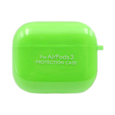 Чехол Silicone Case AirPods 3  с карабином ярко-зеленый оптом по низким ценам!