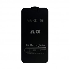 Защитное стекло iPhone 12 6,1" черный матовый техпак