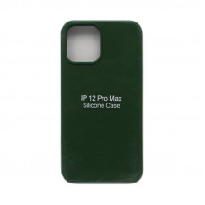 Чехол накладка Silicone Case (без лого) iPhone 12 6,7" изумрудный