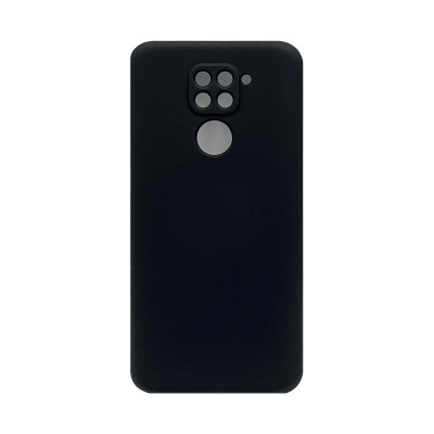 Чехол накладка Silicone Case Xiaomi Note 9 черный оптом по низким ценам!