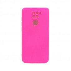 Чехол накладка Silicone Case Xiaomi Note 9 фуксия