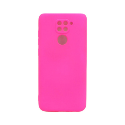 Чехол накладка Silicone Case Xiaomi Note 9 фуксия оптом по низким ценам!
