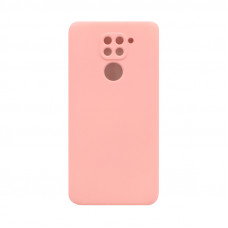 Чехол накладка Silicone Case Xiaomi Note 9 персиковый